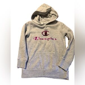 Girls small Champion sweatshirt with sequins. Like new!
